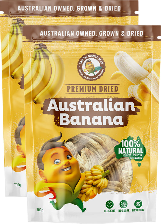 Australian Dried Banana (Twin Pack 1.4kg)