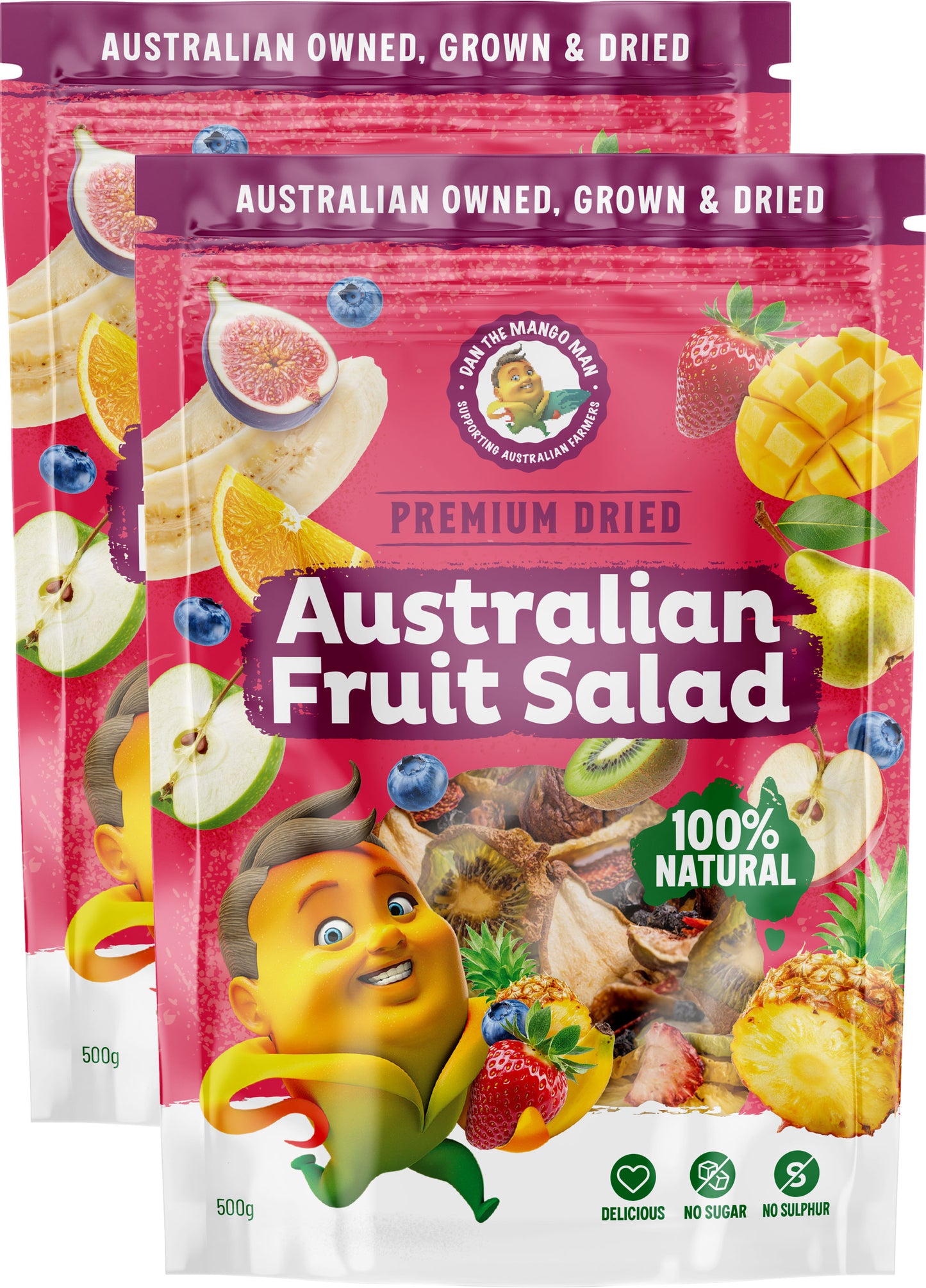 Australian Dried Fruit Salad (Twin Pack 1kg)